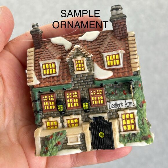 2x NEW Dept 56 Charles Dickens Heritage Ornament 95 SIR JOHN INN 94 Dedlock Arms - Picture 12 of 13